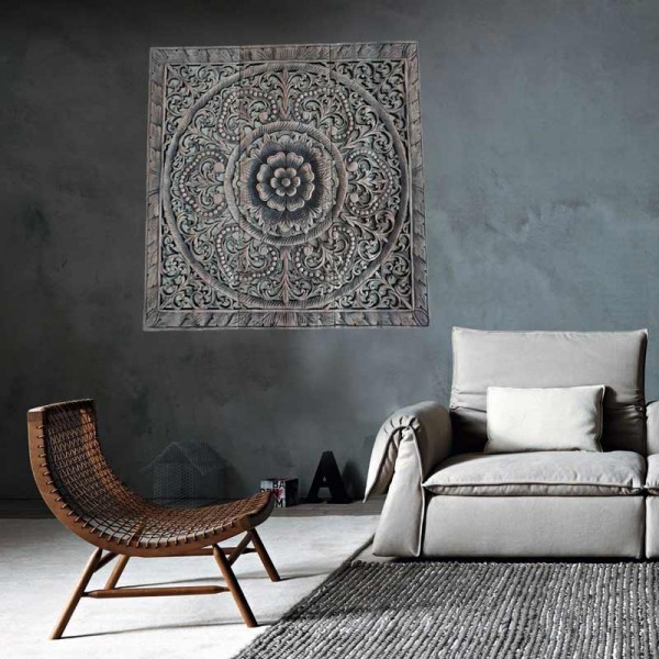 Mandala Holzbild 90 cm
